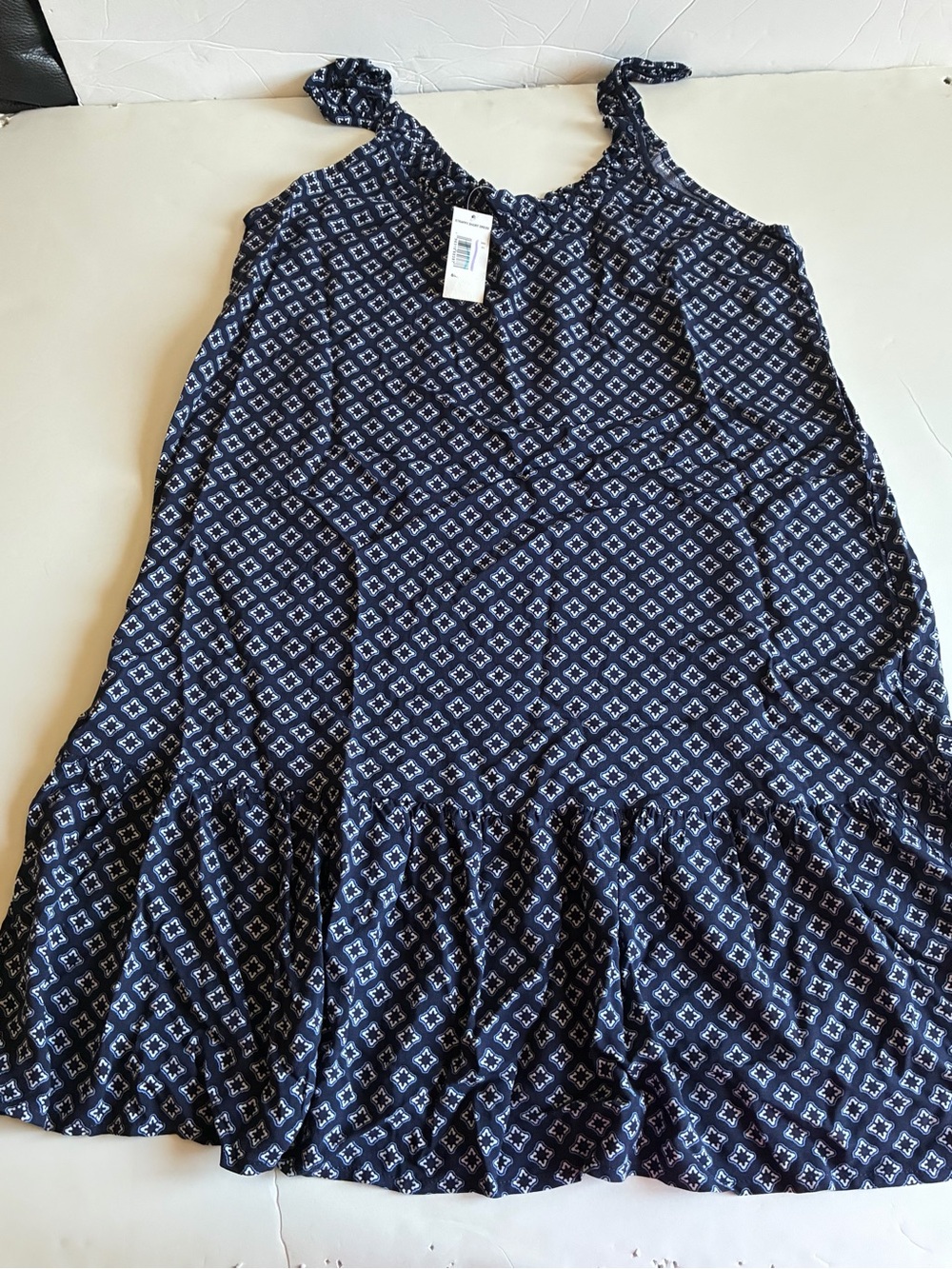 Women’s Navy Patterned Mini Dress